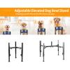 Adjustable Iron Dog Bowl Stand view 2