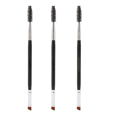 3-Pack Double-Ended Angled Eyebrow Brushes