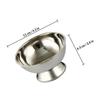 Ciieeo Reusable Stainless Steel Shaving Bowl with Stand view 2