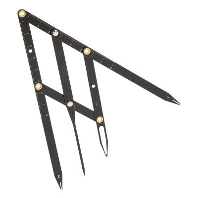 HEALEEP Eyebrow Ruler, 1 Pc., Stainless Steel, Golden Ratio, Sliding, Precise Measurement, Easy to Use, for Accurate Eyebrow and Lip Contours