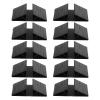 FUTUREORYY Pet Fence Stabilizer, Triangular Base, 10-Pack, Black ABS view 1