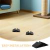 FUTUREORYY Pet Fence Stabilizer, Triangular Base, 10-Pack, Black ABS view 3