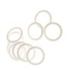 10-Piece Mini Colorful Silicone Rings for Pacifier Adapters and Pacifier Chain Holders, Pink view 1