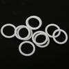 10-Piece Mini Colorful Silicone Rings for Pacifier Adapters and Pacifier Chain Holders, Pink view 4