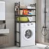 FGXHHS 3-Tier Laundry Shelf with Hooks for Washer and Dryer view 1