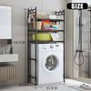 FGXHHS 3-Tier Laundry Shelf with Hooks for Washer and Dryer view 2