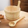 Wooden Sauna Bucket and Ladle Set view 3