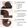 Tuheerst 34-Inch Body Wave Human Hair Bundle, #4 Chocolate Brown, Remy Hair, Double Weft, 100 g view 4