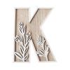 Generic 5 26 Letters for Wall Decoration, Wooden Letters for Crafts, Name Signs, Weddings, and Home Decor (K, One Size) view 3