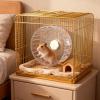 Hamster Exercise Wheel, 14 x 14 cm, Quiet Cage Wheel, PP, Double-Bearing, for Mice, Gerbils, Dwarf Hamsters and Small Pets view 3