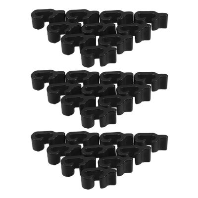 DEARMAMY 80 Pack Black Plastic Cabinet Lock Clips
