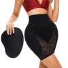 TTDGYYXW Women's Hip-Lift Panties with Butt Pads, Seamless, Black-X view 1