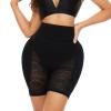 TTDGYYXW Women's Hip-Lift Panties with Butt Pads, Seamless, Black-X view 3