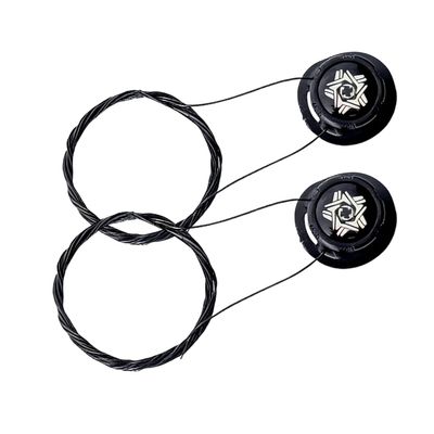 4-Piece No-Tie Shoelaces with Quick-Lock, Black