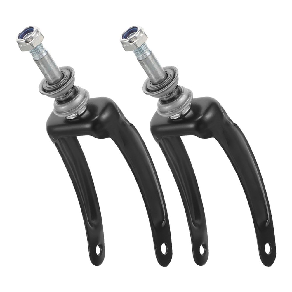 SOESFOUFU Wheelchair Metal Front Wheel Brackets, 2-Pack, Replacement Parts for 7/8-Inch Wheels with Handbrake, Random Color