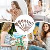9-Piece Soft, Reusable Makeup Brush Set view 4