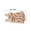 WATIIFUFU Khaki Hoodie with Bunny Ears for Small Pets view 2