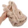 WATIIFUFU Khaki Hoodie with Bunny Ears for Small Pets view 4