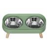Naroote Elevated Dog Bowls, Stainless Steel, 2 x 400 mL view 1