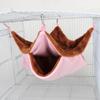 PLAFOPE Double-Layer Plush Hammock for Small Pets, Pink view 3