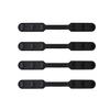 Silicone Mask Strap Extension Buckles, 4-Pack, Three-Level, Black view 1