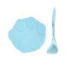 Pet Food Can Lid with Spoon, Durable Silicone Cover, Leak-Proof, for Cat and Dog Food Cans as Freshness Protector (BLUE) view 1