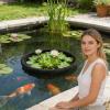 Water Plant Protection Ring – Round Debris Barrier and Floating Pond Protection Island for Garden Ponds and Landscapers view 2