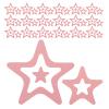DECOMELODY Self-Adhesive PEVA Star-Shaped Anti-Slip Shower Stickers, 24 Pink view 1