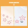 DECOMELODY Self-Adhesive PEVA Star-Shaped Anti-Slip Shower Stickers, 24 Pink view 3
