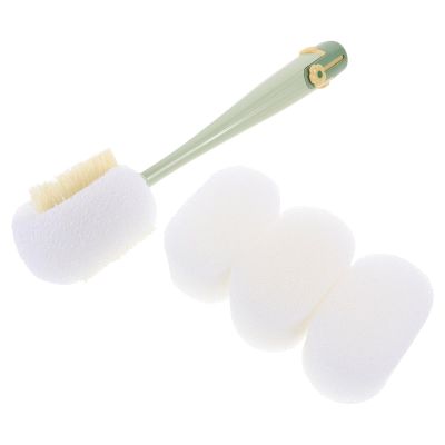 Mikikit Bottle Brush with Long Handle and Flexible Design, PP and ABS Sponge Head