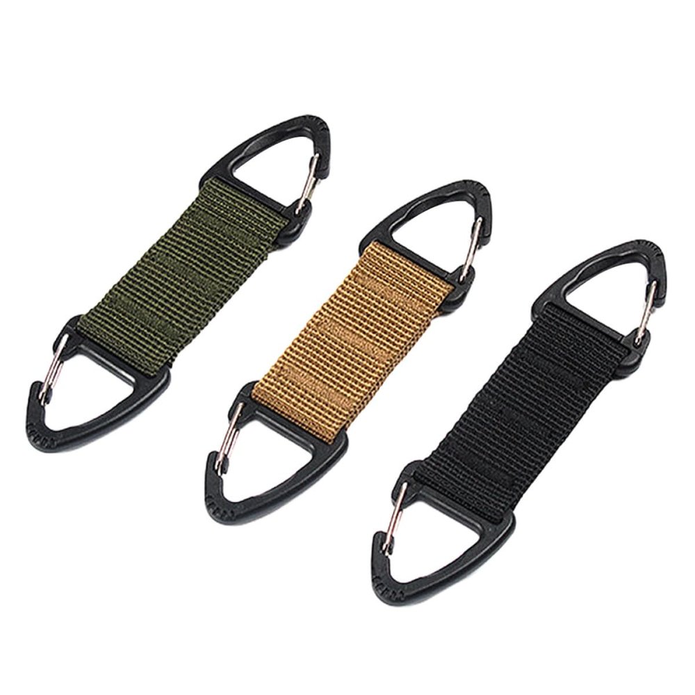 NULYLU Mask Extender Hooks, 3-Pack, Black/Green/Khaki