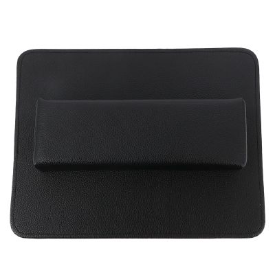 Rectangular PU Leather Manicure Cushion with Lychee Texture