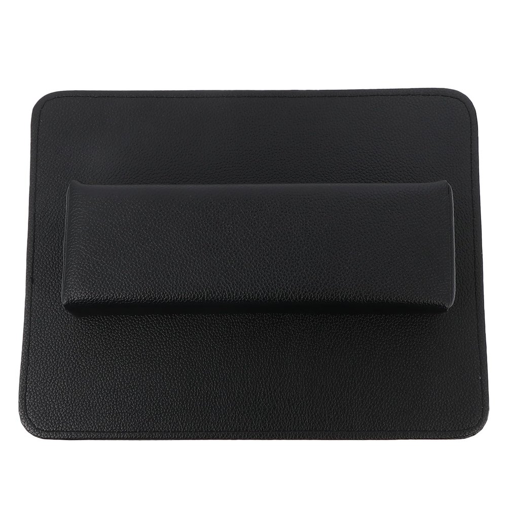 Rectangular PU Leather Manicure Cushion with Lychee Texture