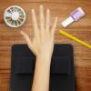Rectangular PU Leather Manicure Cushion with Lychee Texture view 4