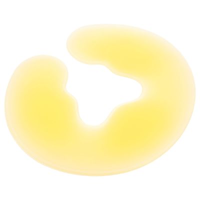 U-Shaped Silicone Face Cushion, Yellow Salon Cushion for Prone Position