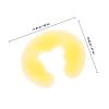 U-Shaped Silicone Face Cushion, Yellow Salon Cushion for Prone Position view 2
