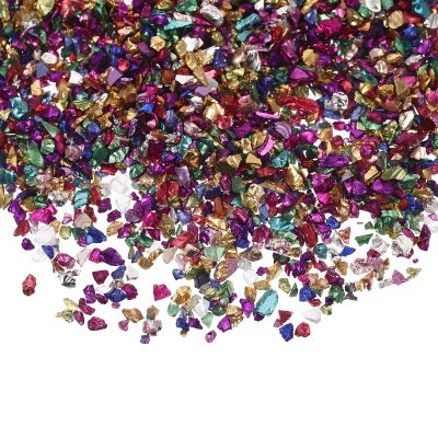 Irregular Glass Charms, 200 g Bag for Epoxy Resin and Nails