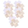 Artibetter Beige Self-Adhesive Fabric Cross-Shaped Nipple Covers, 5 Pairs view 1