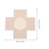 Artibetter Beige Self-Adhesive Fabric Cross-Shaped Nipple Covers, 5 Pairs view 2