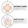 Artibetter Beige Self-Adhesive Fabric Cross-Shaped Nipple Covers, 5 Pairs view 3