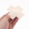 Artibetter Beige Self-Adhesive Fabric Cross-Shaped Nipple Covers, 5 Pairs view 4