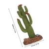IMIKEYA Artificial Cactus Decor for Reptiles, Desert Look, Green Resin view 2