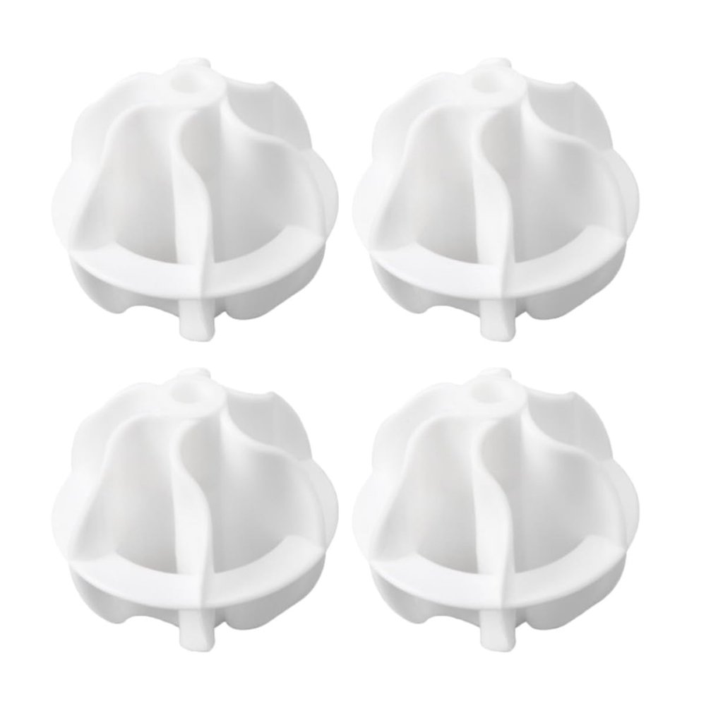 ERINGOGO White Laundry Balls, Space-Saving and Wash-Enhancing, 4 PP Balls