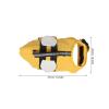 HOUDERCO Dog Life Jacket for Small Dogs, Oxford Fabric and EVA Foam, Adjustable Fit view 2