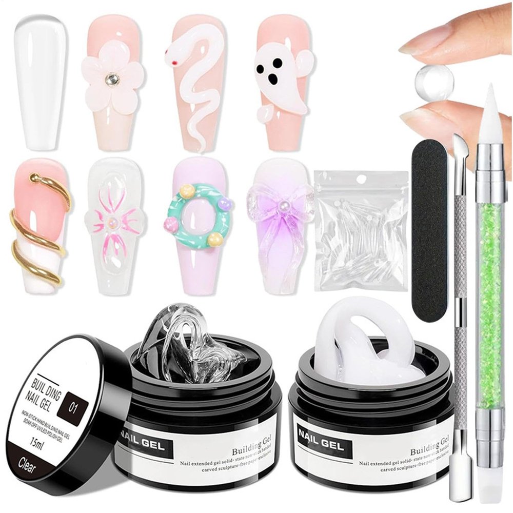 Nail Sculpting Gel for Non-Stick Nail Decoration