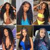 HeioWuio Deep Wave Human Hair Bundles, Natural Black, 3 Bundles, 16 Inches view 2