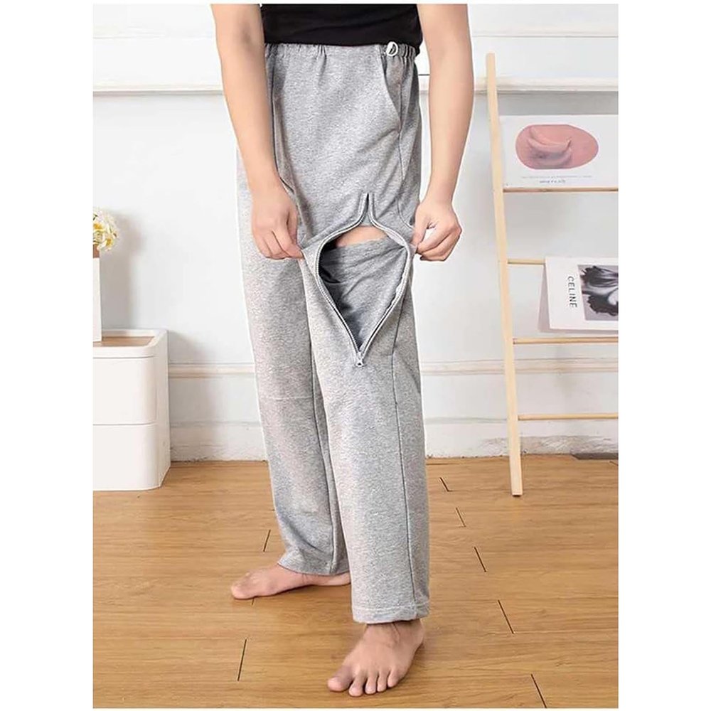 Catheter Leg Bag Holder with Double-Zip Pockets for 2,000 mL Urine Bags, Ideal for Nephrostomy and Cystostomy Care
