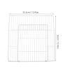 Cat Enclosure Panels with Door, Dense Mesh, 35 x 35 cm, Iron view 2