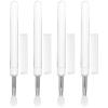 GETAJGHSD 4-Piece Silicone and Aluminum Lip Brushes with Caps view 1