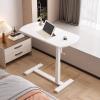 Height-Adjustable Rolling Overbed Table for Sofa, Bed, and Home view 1
